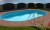 Каркасный бассейн 370х244х125см Лагуна морозоустойчивый овальный (вкапываемый), скиммер + форсунка