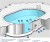 Каркасный бассейн 550х370х125см Лагуна морозоустойчивый овальный (вкапываемый), скиммер + форсунка