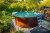 Морозоустойчивый бассейн 488х125см Larimar круглый цвет шоколад, лестница, фильтр насос, скиммер, песок