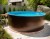 Морозоустойчивый бассейн 244х125см Larimar круглый цвет шоколад, лестница, фильтр насос, скиммер, песок